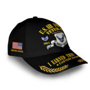 Unique Custom Name, Rank, Year, USAF Cap VPVC009004, Gifts For Air Force Veteran, Gifts For Dad, For Husband, Best Gifts On Father's Day, Independence Day, Veterans Day. - Image 2