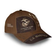 Premium USMC Cap VPVC011203, Custom Name, Rank, Year, Gifts For Marine Veteran, Best Gifts On Father's Day, Armed Forces Day, Independence Day, Veterans Day. - Image 2