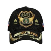 US Army Custom Cap VPVC012001, Gifts For Army Veteran, Best Gifts On Father's Day, Armed Forces Day, Independence Day, Veterans Day.