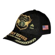 US Army Custom Cap VPVC012001, Gifts For Army Veteran, Best Gifts On Father's Day, Armed Forces Day, Independence Day, Veterans Day. - Image 3