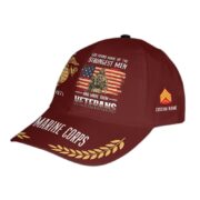 USMC Custom Cap VPVC013003, Gifts For Marine Veteran, Best Gifts On Father's Day, Armed Forces Day, Independence Day, Veterans Day. - Image 3