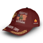 USMC Custom Cap VPVC013003, Gifts For Marine Veteran, Best Gifts On Father's Day, Armed Forces Day, Independence Day, Veterans Day. - Image 3