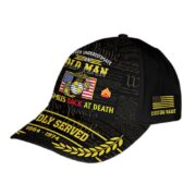 Premium Custom USMC Cap VPVC013708, Gifts For Marine Veteran, Gifts For Dad, For Husband, Best Gifts On Father's Day, Armed Forces Day, Independence Day, Veterans Day. - Image 3