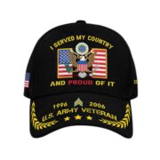 Unique Custom Name, Rank, Year, US Army Cap VPVC013801, Gifts For Army Veteran, Gifts For Dad, For Husband, Best Gifts On Father's Day, Independence Day, Veterans Day.