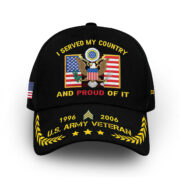 Unique Custom Name, Rank, Year, US Army Cap VPVC013801, Gifts For Army Veteran, Gifts For Dad, For Husband, Best Gifts On Father's Day, Independence Day, Veterans Day.