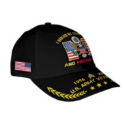 Unique Custom Name, Rank, Year, US Army Cap VPVC013801, Gifts For Army Veteran, Gifts For Dad, For Husband, Best Gifts On Father's Day, Independence Day, Veterans Day. - Image 2