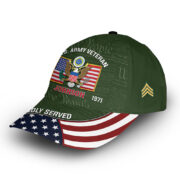 Unique Custom Name, Rank, Year, US Army Cap VPVC013806, Gifts For Army Veteran, Gifts For Dad, For Husband, Best Gifts On Father's Day, Independence Day, Veterans Day. - Image 3