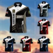 Premium US Veterans Polo Shirt BPVC050201, Gifts For Dad, For Husband, Gifts For US Veterans, Gifts On Father's Day, Independence Day, Veterans Day.