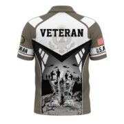 Premium US Veterans Polo Shirt BPHN240213, Gifts For US Veterans, Gifts On Father's Day, Independence Day, Armed Forces Day, Veterans Day. - Image 3