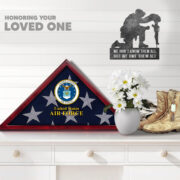 Premium Flag Case BPVC270203, Flag Box for American Veteran Flag 9.5 X 5 Feet, Flag Display Case for Burial, Flag Wall Mounted, Flag to Display Folded - Image 19