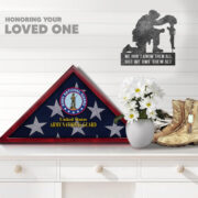 Premium Flag Case BPVC270203, Flag Box for American Veteran Flag 9.5 X 5 Feet, Flag Display Case for Burial, Flag Wall Mounted, Flag to Display Folded - Image 7