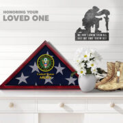 Premium Flag Case BPVC270203, Flag Box for American Veteran Flag 9.5 X 5 Feet, Flag Display Case for Burial, Flag Wall Mounted, Flag to Display Folded - Image 4