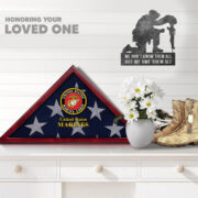 Premium Flag Case BPVC270203, Flag Box for American Veteran Flag 9.5 X 5 Feet, Flag Display Case for Burial, Flag Wall Mounted, Flag to Display Folded - Image 16