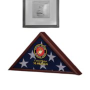 Premium Flag Case BPVC270203, Flag Box for American Veteran Flag 9.5 X 5 Feet, Flag Display Case for Burial, Flag Wall Mounted, Flag to Display Folded - Image 15