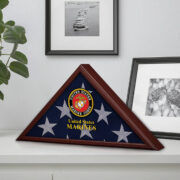 Premium Flag Case BPVC270203, Flag Box for American Veteran Flag 9.5 X 5 Feet, Flag Display Case for Burial, Flag Wall Mounted, Flag to Display Folded - Image 15