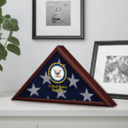 Premium Flag Case BPVC270203, Flag Box for American Veteran Flag 9.5 X 5 Feet, Flag Display Case for Burial, Flag Wall Mounted, Flag to Display Folded - Image 9