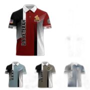 Premium US Veterans Polo Shirt BPVC050301, Gifts For US Veterans, Gifts On Father's Day, Independence Day, Armed Forces Day, Veterans Day.