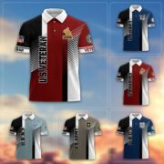 Premium US Veterans Polo Shirt BPVC050301, Gifts For US Veterans, Gifts On Father's Day, Independence Day, Armed Forces Day, Veterans Day.