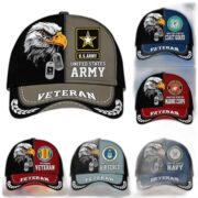 Premium US Veterans Cap BPHN270211, Gifts For US Veterans, Gifts On Father's Day, Armed Forces Day, Independence Day, Veterans Day.