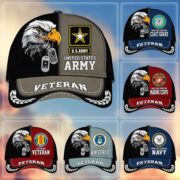 Premium US Veterans Cap BPHN270211, Gifts For US Veterans, Gifts On Father's Day, Armed Forces Day, Independence Day, Veterans Day.