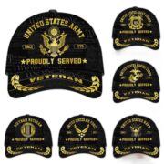 Premium US Veterans Cap BPHN040311, Gifts For US Veterans, Best Gifts On Father's Day, Armed Forces Day, Independence Day, Veterans Day.