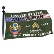 Premium US Army Grommet Flag VPVC109401, Custom Name, Rank, Year, Gifts For Army Veteran, Best Gifts On Father's Day, Armed Forces Day, Independence Day, Veterans Day. - Image 3