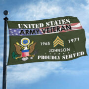 Premium US Army Grommet Flag VPVC109401, Custom Name, Rank, Year, Gifts For Army Veteran, Best Gifts On Father's Day, Armed Forces Day, Independence Day, Veterans Day. - Image 3
