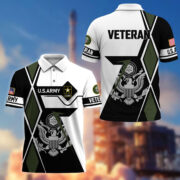 Premium US Veterans Polo Shirt BPHN110311, Gifts For US Veterans, Gifts For Dad, For Husband, Best Gifts On Father's Day, Armed Forces Day, Independence Day, Veterans Day. - Image 4