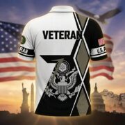 Premium US Veterans Polo Shirt BPHN110311, Gifts For US Veterans, Gifts For Dad, For Husband, Best Gifts On Father's Day, Armed Forces Day, Independence Day, Veterans Day. - Image 6