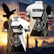 Premium US Veterans Polo Shirt BPHN110311, Gifts For US Veterans, Gifts For Dad, For Husband, Best Gifts On Father's Day, Armed Forces Day, Independence Day, Veterans Day. - Image 7