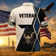 Premium US Veterans Polo Shirt BPHN110311, Gifts For US Veterans, Gifts For Dad, For Husband, Best Gifts On Father's Day, Armed Forces Day, Independence Day, Veterans Day. - Image 12