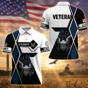 Premium US Veterans Polo Shirt BPHN110311, Gifts For US Veterans, Gifts For Dad, For Husband, Best Gifts On Father's Day, Armed Forces Day, Independence Day, Veterans Day. - Image 13
