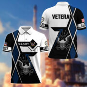 Premium US Veterans Polo Shirt BPHN110311, Gifts For US Veterans, Gifts For Dad, For Husband, Best Gifts On Father's Day, Armed Forces Day, Independence Day, Veterans Day. - Image 13