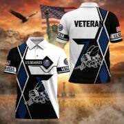 Premium US Veterans Polo Shirt BPHN110311, Gifts For US Veterans, Gifts For Dad, For Husband, Best Gifts On Father's Day, Armed Forces Day, Independence Day, Veterans Day. - Image 16