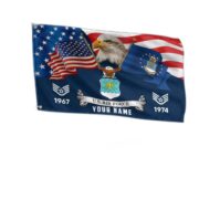 Premium Custom USAF Grommet Flag VPVC105312, Gifts For Air Force Veteran, Best Gifts On Father's Day, Armed Forces Day, Independence Day, Veterans Day.