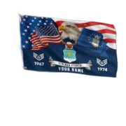 Premium Custom USAF Grommet Flag VPVC105312, Gifts For Air Force Veteran, Best Gifts On Father's Day, Armed Forces Day, Independence Day, Veterans Day. - Image 2