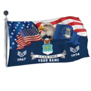 Premium Custom USAF Grommet Flag VPVC105312, Gifts For Air Force Veteran, Best Gifts On Father's Day, Armed Forces Day, Independence Day, Veterans Day. - Image 3