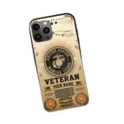 Unique Custom Name, Rank, USMC Phone Case VPVC501603, Gifts For Marine Veteran, Gifts For Dad, For Husband, Best Gifts On Father's Day, Independence Day, Veterans Day. - Image 3