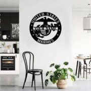 Premium Custom USMC Veteran Metal Signs VPVC900703, Gifts For Marine Veteran, Best Gifts On Father's Day, Armed Forces Day, Independence Day, Veterans Day.