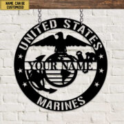 Premium Custom USMC Veteran Metal Signs VPVC900703, Gifts For Marine Veteran, Best Gifts On Father's Day, Armed Forces Day, Independence Day, Veterans Day. - Image 3