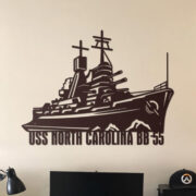 Premium Custom Ship US Navy Metal Signs VPVC901176, Gifts For Navy Veteran, Custom US Navy Ships Metal Sign with Led Light, Battleship Metal Sign, Navy Veterans Gift, Navy Gifts For Men, Fathers Day Gift For Navy Dad - Image 2