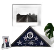 Premium Personalized Flag Case BPVC250202, Black Flag Box for American Veteran Flag 9.5 X 5 Feet, Flag Display Case for Burial, Flag Wall Mounted, Flag to Display Folded - Image 18