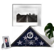 Premium Personalized Flag Case BPVC250202, Black Flag Box for American Veteran Flag 9.5 X 5 Feet, Flag Display Case for Burial, Flag Wall Mounted, Flag to Display Folded - Image 6