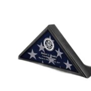 Premium Personalized Flag Case BPVC250202, Black Flag Box for American Veteran Flag 9.5 X 5 Feet, Flag Display Case for Burial, Flag Wall Mounted, Flag to Display Folded - Image 4