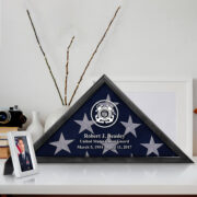 Premium Personalized Flag Case BPVC250202, Black Flag Box for American Veteran Flag 9.5 X 5 Feet, Flag Display Case for Burial, Flag Wall Mounted, Flag to Display Folded - Image 20
