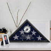 Premium Personalized Flag Case BPVC250202, Black Flag Box for American Veteran Flag 9.5 X 5 Feet, Flag Display Case for Burial, Flag Wall Mounted, Flag to Display Folded - Image 14