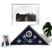 Premium Personalized Flag Case BPVC250202, Black Flag Box for American Veteran Flag 9.5 X 5 Feet, Flag Display Case for Burial, Flag Wall Mounted, Flag to Display Folded - Image 9