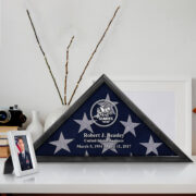 Premium Personalized Flag Case BPVC250202, Black Flag Box for American Veteran Flag 9.5 X 5 Feet, Flag Display Case for Burial, Flag Wall Mounted, Flag to Display Folded - Image 11