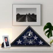 Premium Personalized Flag Case BPVC250202, Black Flag Box for American Veteran Flag 9.5 X 5 Feet, Flag Display Case for Burial, Flag Wall Mounted, Flag to Display Folded - Image 24