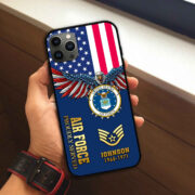 USAF Custom Phone Case VPVC505404, Gifts For Air Force Veteran, Best Gifts On Father's Day, Armed Forces Day, Independence Day, Veterans Day. - Image 2